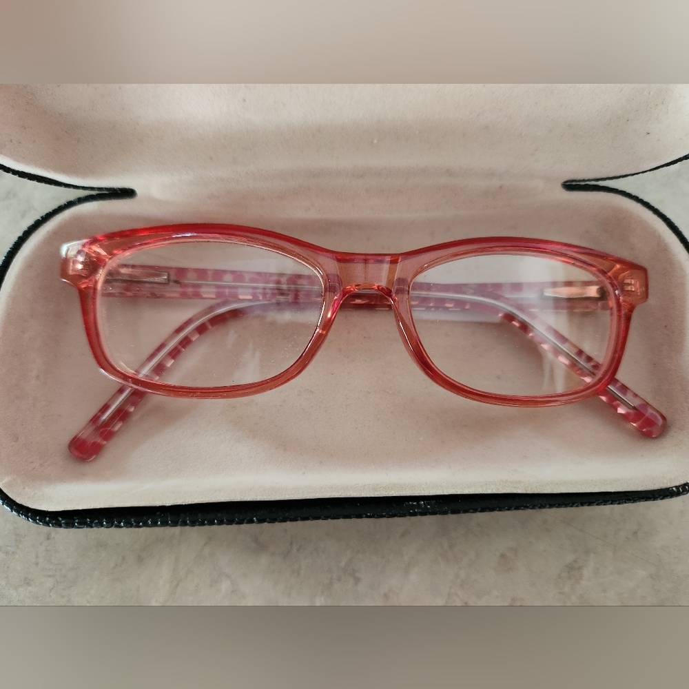 Pink Floral Glasses